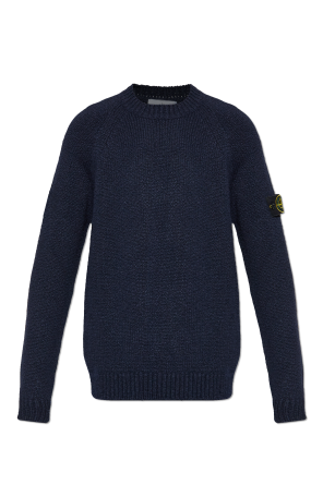 Navy blue Sweater with logo Stone Island - Vitkac Italy